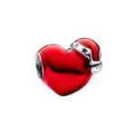 Pandora Metallic Red Christmas Heart Σύμβολο