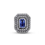 Pandora Blue Sparkling Levelled Rectangular Σύμβολο - Image 2
