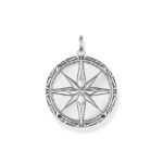 Thomas Sabo Compass Wind Onyx Silver Μενταγιόν - Image 2