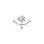 Thomas Sabo Snowflake White Stones Silver Δαχτυλίδι