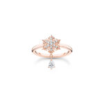 Thomas Sabo Snowflake White Stones Rose Δαχτυλίδι