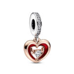 Two-tone Radiant Heart Dangle Σύμβολο