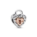 Two-tone Padlock Splittable Heart Σύμβολο