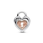Two-tone Padlock Splittable Heart Σύμβολο - Image 2