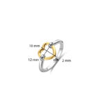 Ti Sento Gold Heart Δαχτυλίδι - Image 5