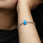 Pandora Σύμβολο-Χάντρα σε Οπάλινο Βαθύ Μπλε - Image 3