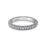 Pandora Timeless Pavé Single-row Sterling Silver Δαχτυλίδι - Image 3
