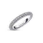 Pandora Timeless Pavé Single-row Sterling Silver Δαχτυλίδι - Image 2