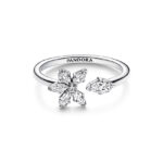 Pandora Timeless Sparkling Herbarium Cluster Open Δαχτυλίδι - Image 3