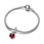 Pandora Σύμβολο Red Ladybird Dangle Charm - Image 4