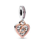 Pandora Κρεμαστό Σύμβολο Two-tone Infinity Heart Double