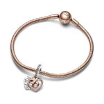 Pandora Κρεμαστό Σύμβολο Two-tone Infinity Heart Double - Image 4