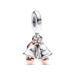 Pandora Κρεμαστό Σύμβολο Two-tone Wedding Bells Double Dangle