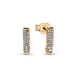 Pandora Σκουλαρίκια Timeless Pavé Single-row Bar Stud