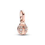 Pandora Κρεμαστό Μίνι Πασχαλίτσα με Επίστρωση Ροζ Χρυσού
