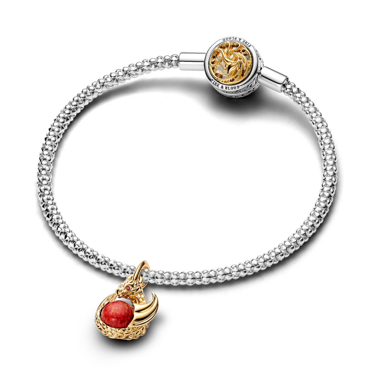 Pandora Κρεμαστό Σύμβολο Project House με Κόκκινο Κρύσταλλο - Image 4