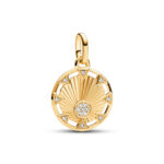 Pandora Μενταγιόν Ηλιακό Φως με Επίστρωση Χρυσού