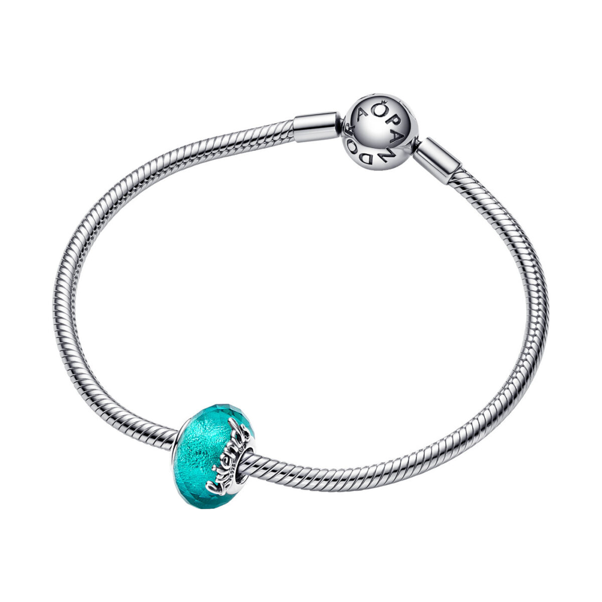 Pandora Σύμβολο Φιλία Ασήμι 925 με Πράσινο Γυαλί Μουράνο - Image 4