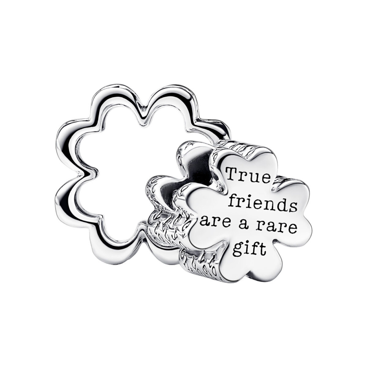 Pandora Σύμβολο Χωριζόμενο Τριφύλλι με Πράσινη Κυβική Ζιρκόνια - Image 5