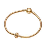 Pandora Κλιπ με Επίστρωση Χρυσού 14Κ - Image 4