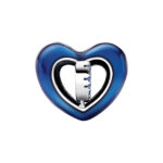 Pandora Σύμβολο Καρδιά με Μπλε Κυβική Ζιρκόνια & Σμάλτο - Image 4