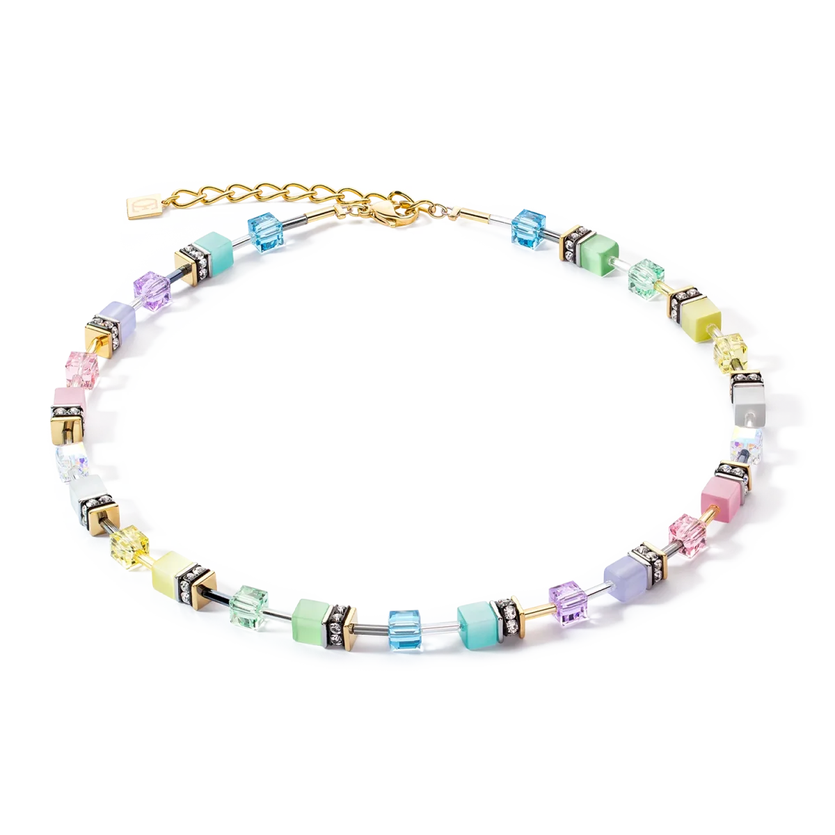 Coeur de lion Κολιέ GeoCUBE®Iconin Gentle Πολύχρωμο - Image 1