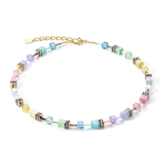 Coeur de lion Κολιέ GeoCUBE®Iconin Gentle Πολύχρωμο