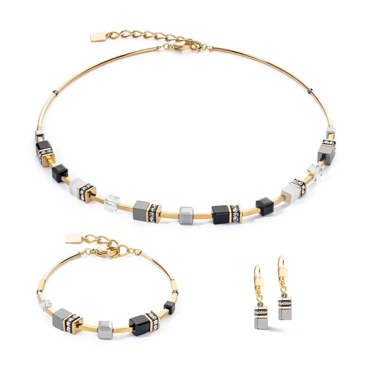 Coeur De Lion Σκουλαρίκια GeoCUBE® Iconic Lite Black - Image 2