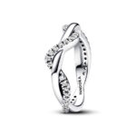 Pandora Timeless Sparkling Intertwined Wave Δαχτυλίδι