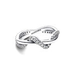 Pandora Timeless Sparkling Intertwined Wave Δαχτυλίδι - Image 2