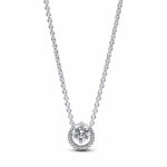 Pandora Timeless Sparkling Round Halo Pendant Κολιέ