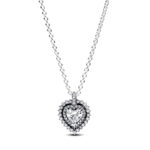Pandora Timeless Sparkling Heart Halo Pendant Κολιέ