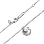 Pandora Timeless Freshwater Cultured Pearl & Pavé Κολιέ - Image 2