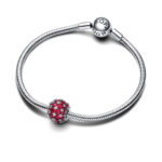 Pandora Moments Sparkling Pave Round Pink Σύμβολο - Image 3