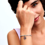 Pandora Moments Red Heart & Keyhole Double Dangle Σύμβολο - Image 3