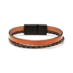 Chrysostomos Παιδικό Xειροποίητο Δερμάτινο Βραχιόλι