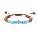 Chrysostomos Παιδικό Xειροποίητο Βραχιόλι με Σταυρό