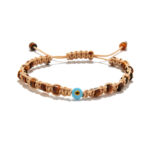 Chrysostomos Παιδικό Βραχιόλι με Μάτι της Τίγρης & Ματάκι