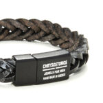 Chrysostomos Ανδρικό Xειροποίητο Δερμάτινο Βραχιόλι - Image 2