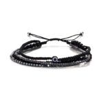 Chrysostomos Ανδρικό Χειροποίητο Πολύσειρο Βραχιόλι με Ματάκι