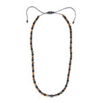 Chrysostomos Ανδρικό Χειροποίητο Κολιέ με Όνυχα & Μάτι της Τίγρης