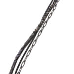 Chrysostomos Ανδρικό Χειροποίητο Τρίσειρο Κολιέ με Λαρβικίτη & Αλυσίδα - Image 2