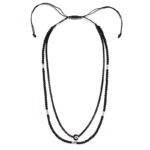 Chrysostomos Ανδρικό Χειροποίητο  Δίσειρο Κολιέ με Όνυχα & Ματάκι