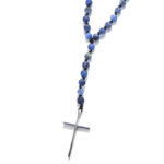 Chrysostomos Ανδρικό Κολιέ Ροζάριο με Σοδαλίτη & Μάτι της Τίγρης - Image 2