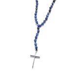 Chrysostomos Ανδρικό Χειροποίητο Κολιέ Ροζάριο με Σοδαλίτη - Image 2