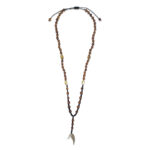 Chrysostomos Ανδρικό Χειροποίητο Κολιέ Ροζάριο με Αχάτη