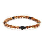 Chrysostomos Ανδρικό Βραχιόλι με Ίασπι, Αιματίτη & Ματάκι