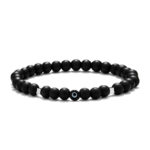 Chrysostomos Ανδρικό Βραχιόλι με Όνυχα, Αιματίτη & Ματάκι