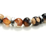 Chrysostomos Ανδρικό Βραχιόλι με Αχάτη & Αιματίτη - Image 2