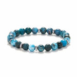 Chrysostomos Ανδρικό Βραχιόλι με Αχάτη & Αιματίτη